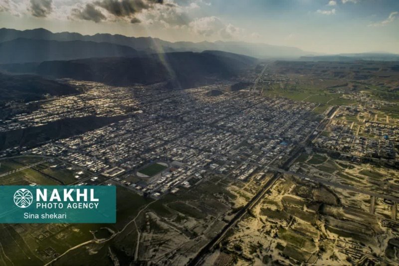  تصویری زیبا از فراز شهر جدید لار